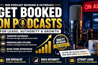 do b2b podcast guest booking and outreach for leads and authority