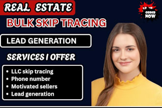 do llc bulk skip tracing for real estate lead generation and motivated sellers