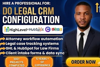 setup legal crm capsule gohighlevel hubspot automation zoho client case tracking