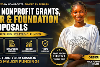 write USA nonprofit grants, sbir, and foundation proposals