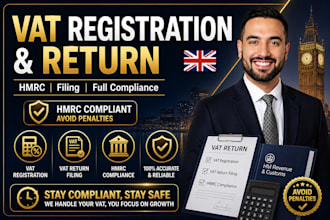 handle UK vat registration vat return and company formation service