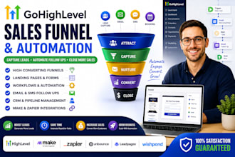 build gohighlevel sales funnel and automation