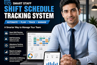 build smart staff shift schedule tracking system shift planner with automation