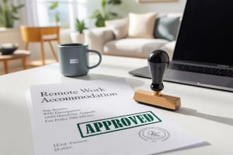 draft a professional remote work request for medical or hardship needs