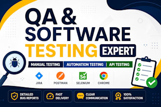 do manual testing, automation testing, and QA for website