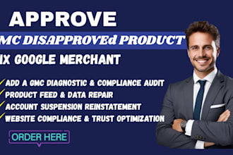 approve google merchant center disapproved product fix gmc