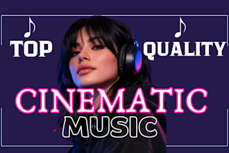 create cinematic epic orchestral soundtrack music for project, film video game