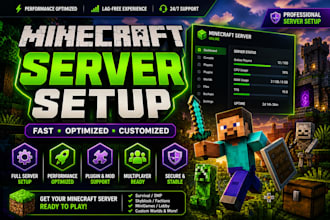 setup advanced modded minecraft server with forge fabric and custom mods