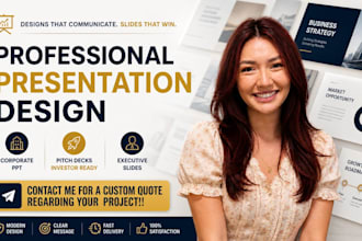 corporate presentation design, business strategy PPT, executive slides