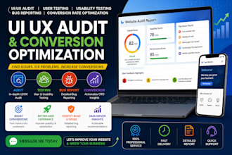 website ui ux audit user testing usability testing bug reporting conversion rate