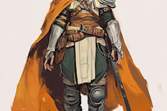 fantasy dnd character illustration
