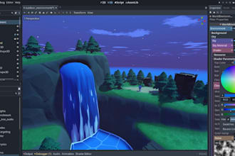 develop your 3d, 2d godot game, godot engine, indie game, game environment