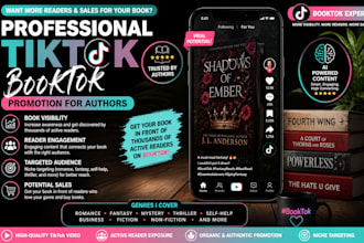 viral booktok promotion tiktok video amazon kindle ebook promotion booktok ads