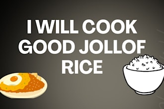 cook jollof rice for you