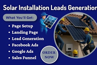 generate high intent solar leads and appointments using facebook and google ads