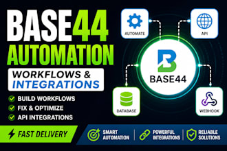 build and fix base44 integrations and automation workflows