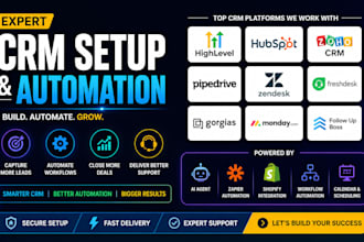 zoho CRM gohighlevel zapier automation hubspot CRM monday com pipedrive zendesk