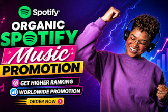 do organic spotify album promotion for amapiano, lofi beats and afro music