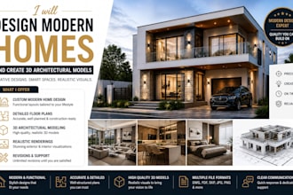 design modern homes and create 3d architectural models