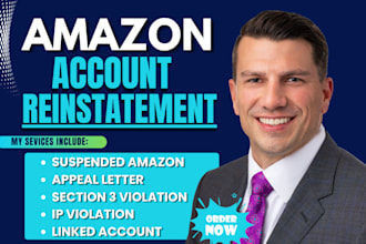 reinstate suspended amazon account appeal letter amazon suspension section 3 poa
