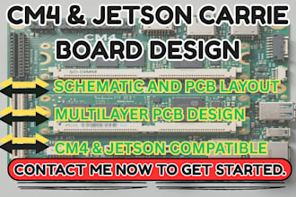 design raspberry pi cm4 and nvidia jetson carrier board pcb
