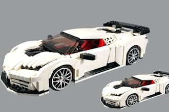 create custom lego speed champions car moc, truck, partlist with pdf instruction