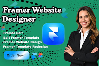 framer template edit framer website design fix bug redesign edit framer
