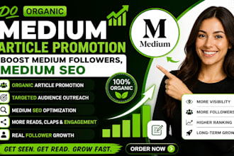 do organic medium article promotion boost medium followers, medium SEO