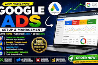 setup and manage google ads ppc campaign for ecommerce shopify store