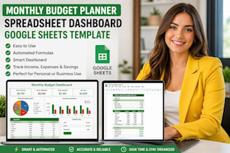 create monthly budget planner spreadsheet dashboard formula googlesheet template