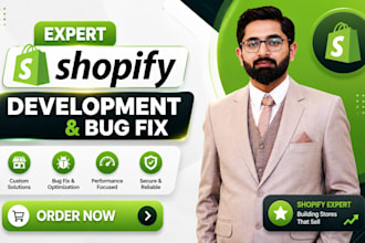 fix shopify bugs, shopify errors and do shopify custom coding