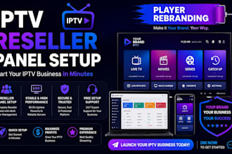 build reseller panel, mega ott, dream4k, strong 8k, lion ott, trex, b1g, cpanel
