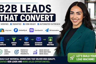 build a clay com waterfall enrichment workflow to generate verified b2b leads