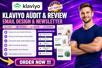 audit klaviyo, review klaviyo, klaviyo email design, klaviyo newsletter, klaviyo