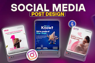 design creative social media posters