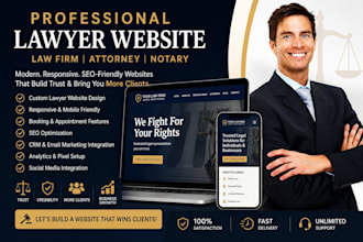 design law firm website and notary website or landing page