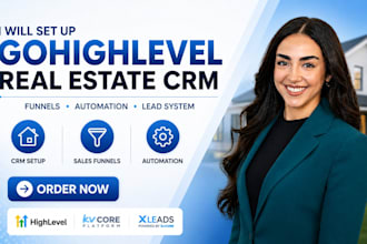 gohighlevel real estate crm kvcore website xleads sales funnel xleads automation