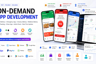emergency app delivery app on demand food react native flutter gps tracking apk