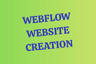 do webflow, webflow website development