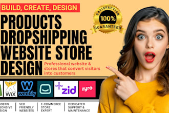create build wix weebly shopify salla zid zyro ontraport website store design