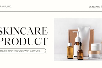design skincare startup pitch deck cosmetic brand deck beauty clinic deck