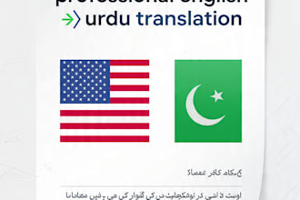 translate english urdu and multiple languages professionally
