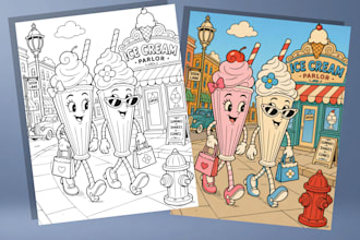 draw a oldschool vintage mascot character or a scenery