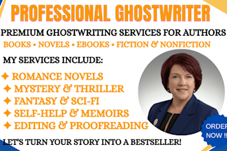 be your professional ebook ghostwriter and kindle book writer