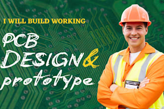 create pcb design, layout, multilayer pcb, circuit design, prototyping, cnc pcb