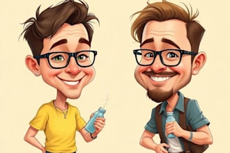 draw caricatures from photos