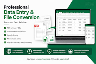 convert PDF to excel CSV or google sheets with high accuracy