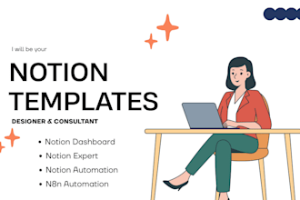 be your notion consultant expert for custom notion template n8n automation