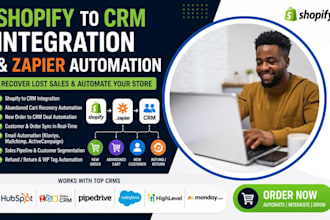 pipedrive crm hubspot salesforce zapier integration zoho shopify workflow