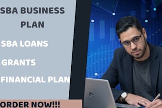 write prepare business plan for bank loan sba application and investor funding